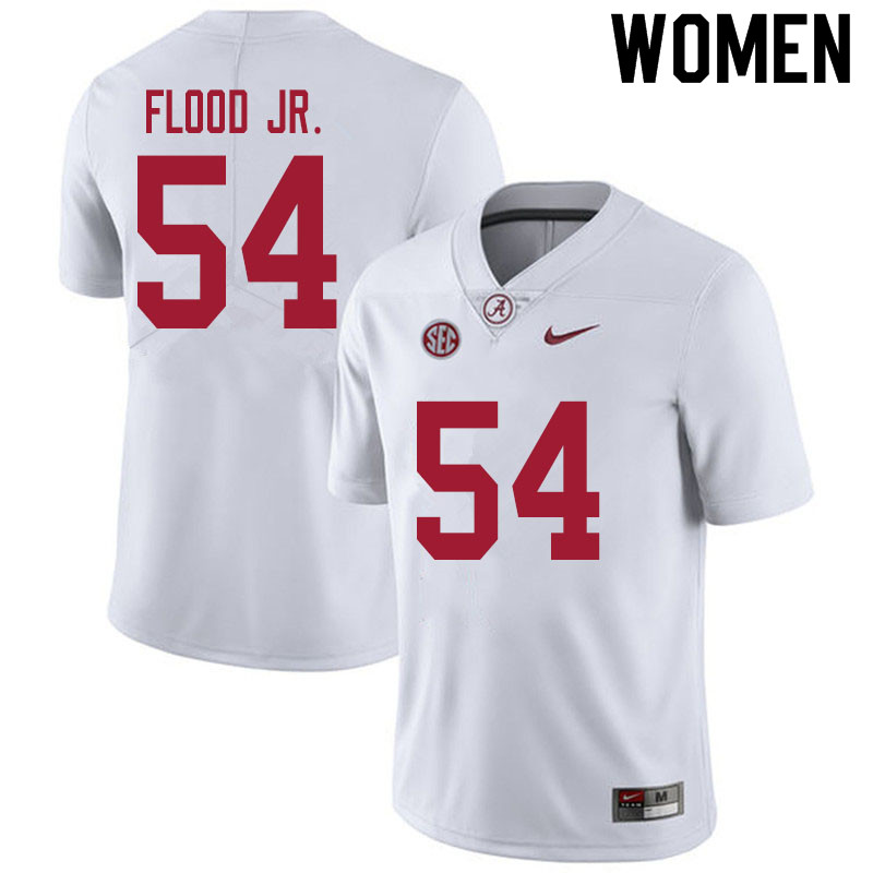 Women's Alabama Crimson Tide Kyle Flood Jr. #54 2020 White College Stitched Football Jersey 23SO070VY